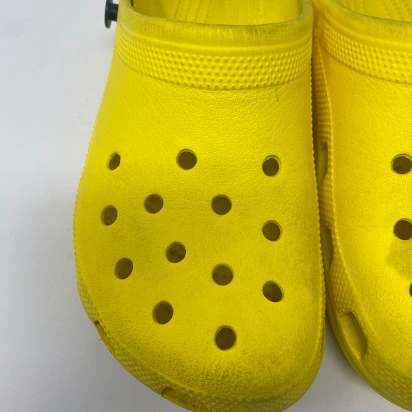 Crocs Classic Clogs Shoes Yellow Men's Size 7 Women's Size 9 - Picture 6 of 10